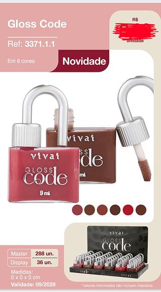 GLOSS CODE VIVAI C/36PCS