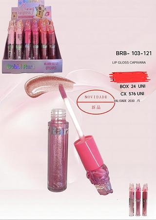 LIP GLOSS CAPIVARA BOBBI RARA C/24PCS