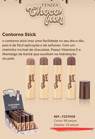 CONTORNO STICK CHOCO FUN FENZZA C/24PCS