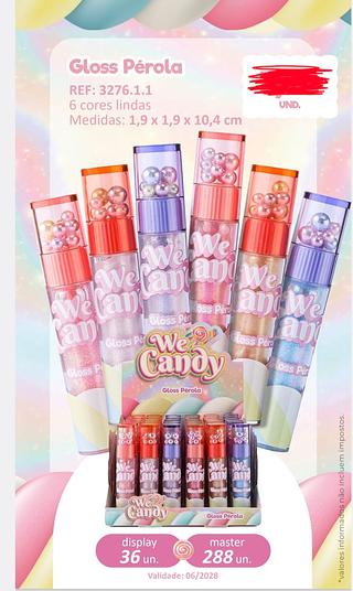 GLOSS PEROLA WE CANDY VIVAI C/36PCS