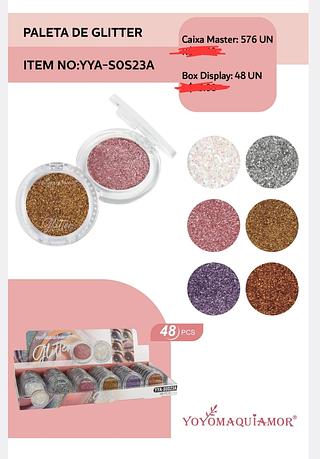 SOMBRA DE GLITTER YOYO MAQUIAMORC/48PCS