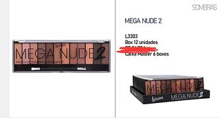 PALETA DE SOMBRA MEGA NUDE LUISANCE C/12CPS