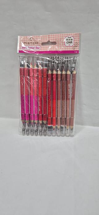 LAPIS LABIAL DUO MIAMAKE C/12PCS