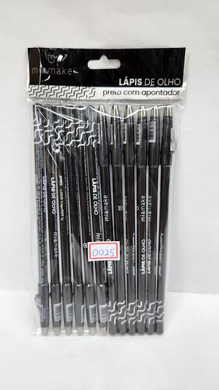 LAPIS DE OLHO PRETO COM APONTADOR MIAMAKE C/12PCS