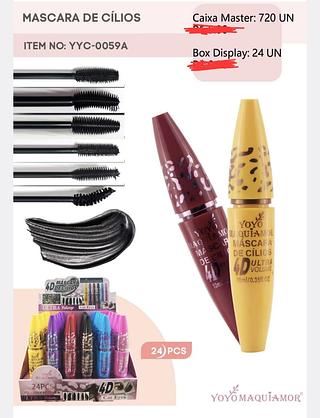 MASCARA DE CILIOS YOYO MAQUIAMOR C/12CPS