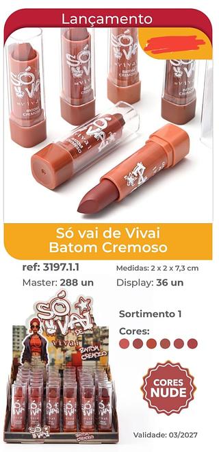 BATOM CREMOSO VIVAI NUDE C/36PCS