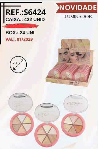 ILUMINADOR SARAHS BEAUTY C/24PCS