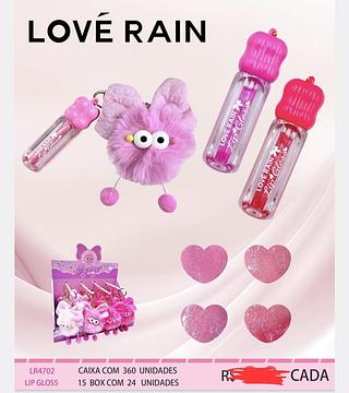 LIP GLOSS LOVE RAIN C/24PCS