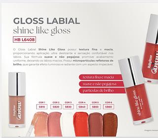 GLOSS LABIAL SHINE LIKE BLOW RUBY ROSE C/36PCS