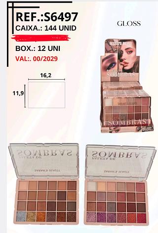 PALETA DE SOMBRAS SARHS BEAUTY C/12PCS