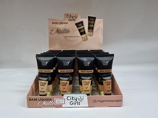 base liquido matte tons claros city girls c/24pcs