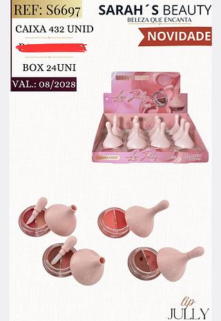 LIP JELLY SARAHS BEAUTY C/12PCS