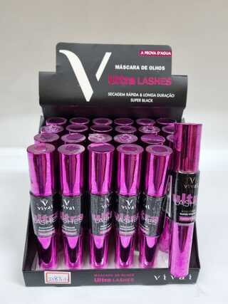 mascara de cilios ultra lashes c/24pcs