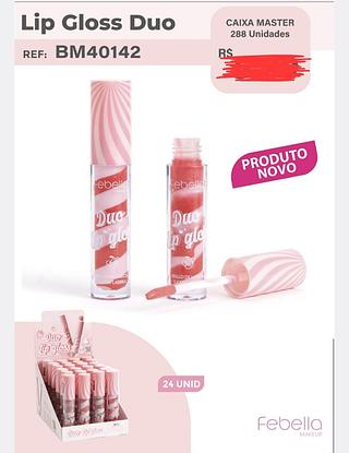 LIP GLOSS DUO FEBELLA C/24PCS