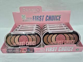 PALETA DE SOMBRAS FISRT CHOICE 7 CORES FEBELLA C/12PCS