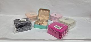 MINI PORTA JOIAS PORTATIL CORES MISTO C/12PCS