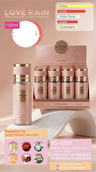 PERFUME 100ML LOVE RAIN C/12PCS
