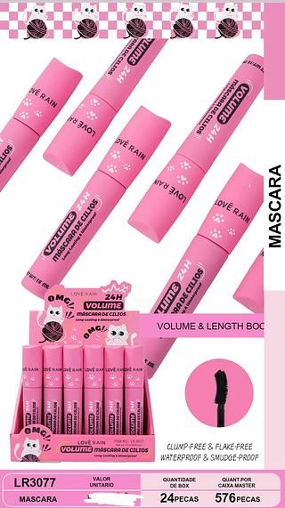 MASCARA DE CILIOS CATINLHO LOVE RAIN C/24PCS