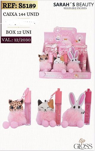 LIP GLOSS SARAHS BEAUTY C/12PCS
