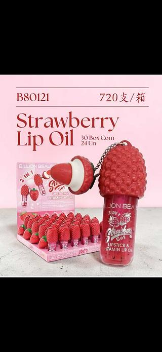 LIP OIL STRAWBERRY C/24PCS