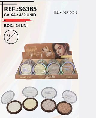 ILUMINADOR CREMOSO SARAHS BEAUTY C/24PCS
