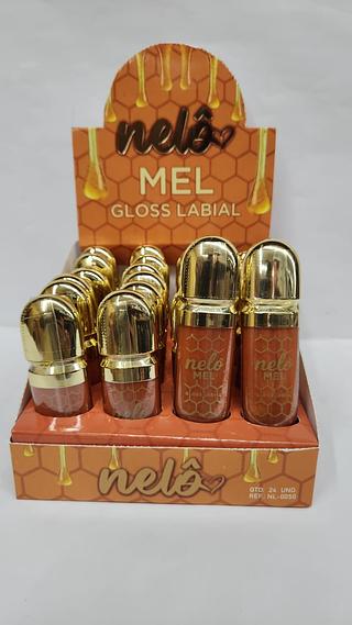 GLOSS LABIAL MEL NELO C/24PCS