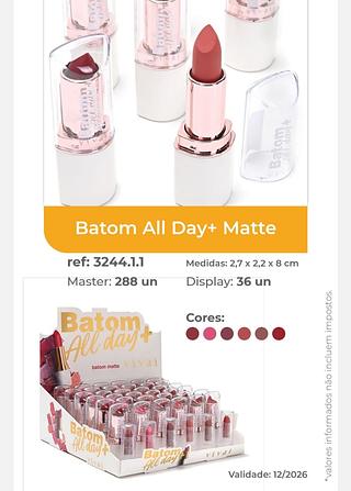 BATOM ALL DAY E MATTE VIVAI C/36PCS