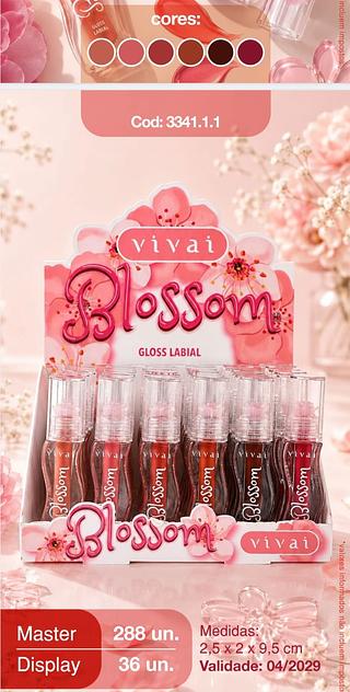 GLOSS LABIAL BLOSSOM VIVAI C/36PCS