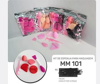 KIT ESPONJA PARA MAQUIAGEM SABRINA SATO C/12PCS