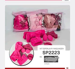 KIT ESPONJA PARA MAQUIAGEM C/6PCS