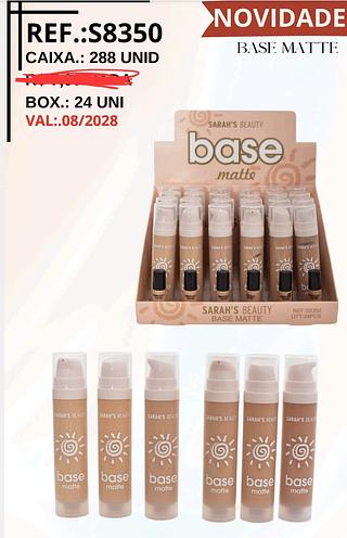 BASE LIQUIDO MATTE SARAH SBEAUTY C/24PCS