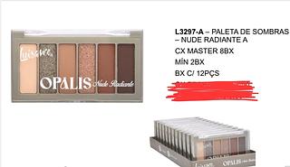 PALETA DE SOMBRA OPALIS -NUDE RADIANTE A LUISANCE C/12PCS