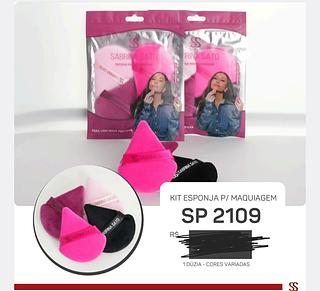 KIT ESPONJA PARA MAQUIAGEM SABRINA SATO C/12PCS