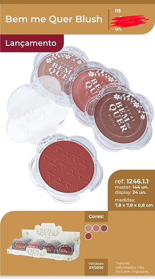BEM ME QUER BLUSH VIVAI C/24PCS