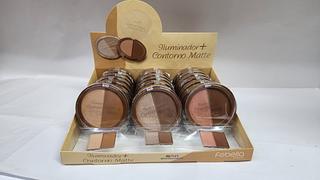 ESTOJO ILUMINADOR E CONTORNO 2 EM 1 FEBELLA C/24PCS