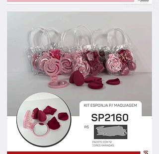 KIT ESPONJA PARA MAQUIAGEM C/12PCS