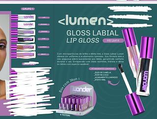 GLOSS LABIAL LUMEN WONDER RUBY ROSE C/36PCS