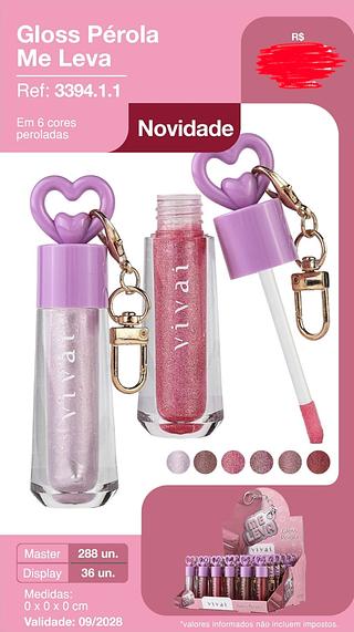 GLOSS PEROLA ME LEVA VIVAI C/36PCS