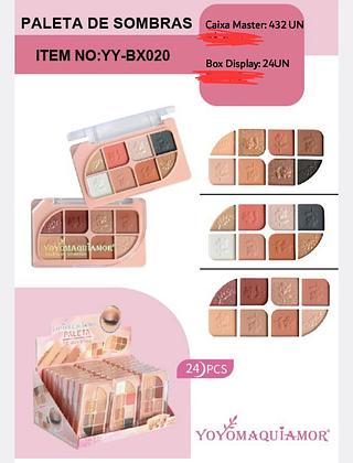 PALETA DE SOMBRAS YOYO MAQUIAMOR C/24PCS