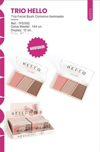 TRIO BLUSH CONTORNO ILUMINADOR FEBELLA C/12PCS