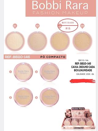 PO COMPACTO BOBBI RARA C/24PCS