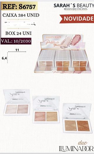 ILUMINADOR SARAHS BEAUTY C/24PCS