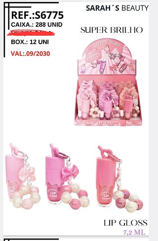 SUPER BRILHO SARAHS BEAUTY C/12PCS