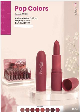 BATOM MATTE POP COLORS FEBELLA C/48PCS