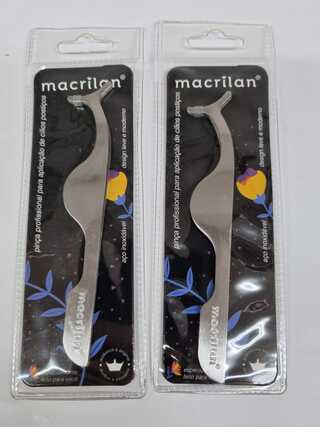 pinca profissional de aplicacao de cilios posticos macrilan