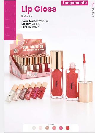 LIP GLOSS EFEITO 3D FEBELLA C/36PCS