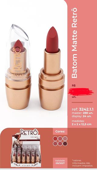 BATOM RETRO MATTE VIVAI C/24PCS