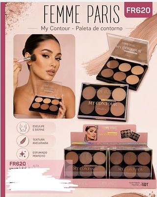 PALETA DE CONTORNO FEMME PARIS C/12PCS