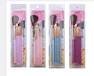 KIT COM 5 PINCEL PARA MAQUIAGEM MACRILAN C/12PCS