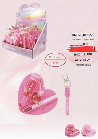 LIP GLOSS +LAPIS BOCA 3 EM 1 BOBBI RARA C/12PCS